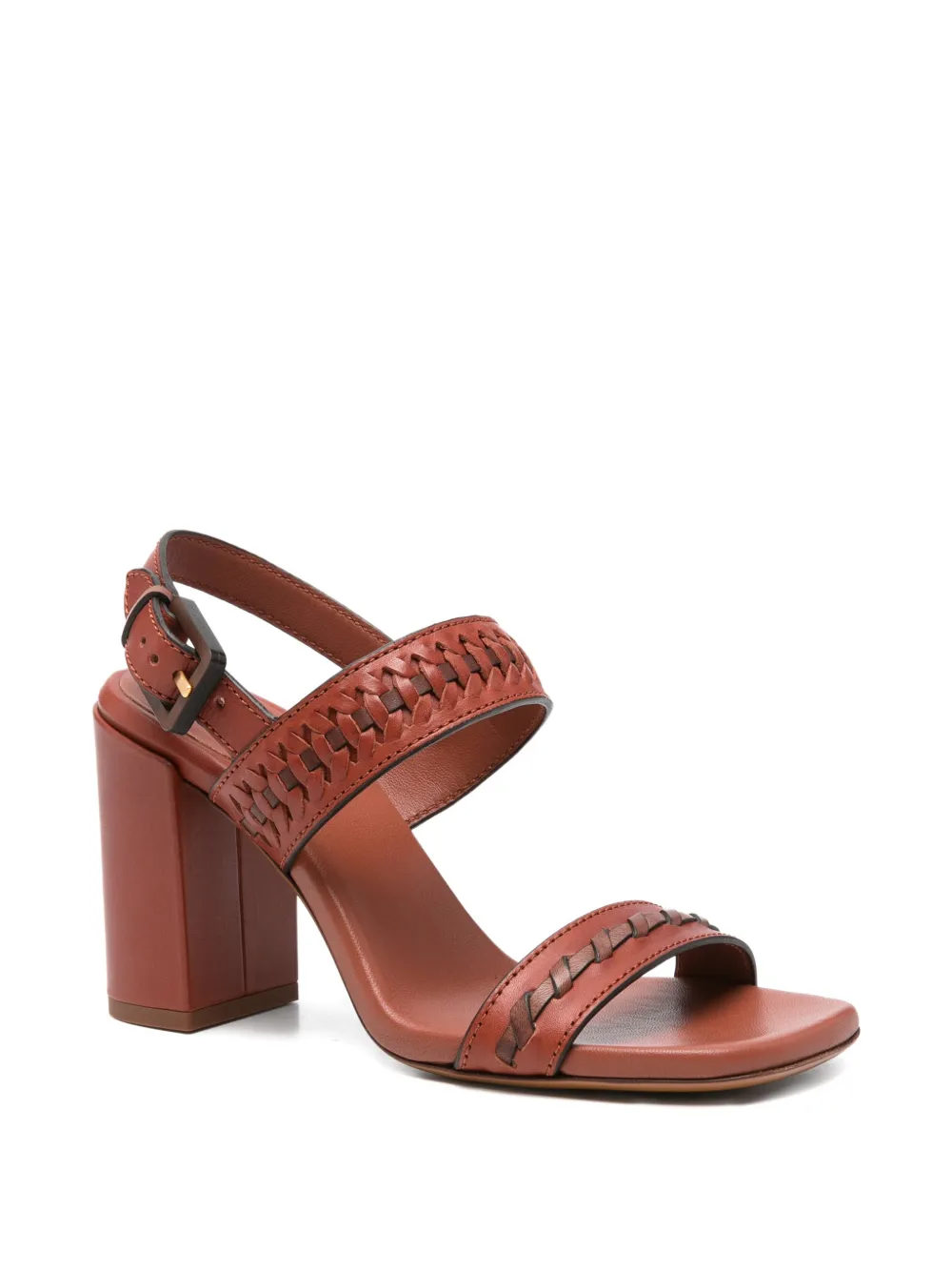 ZIMMERMANN Alchemy sandalen met geweven detail en gesp Bruin