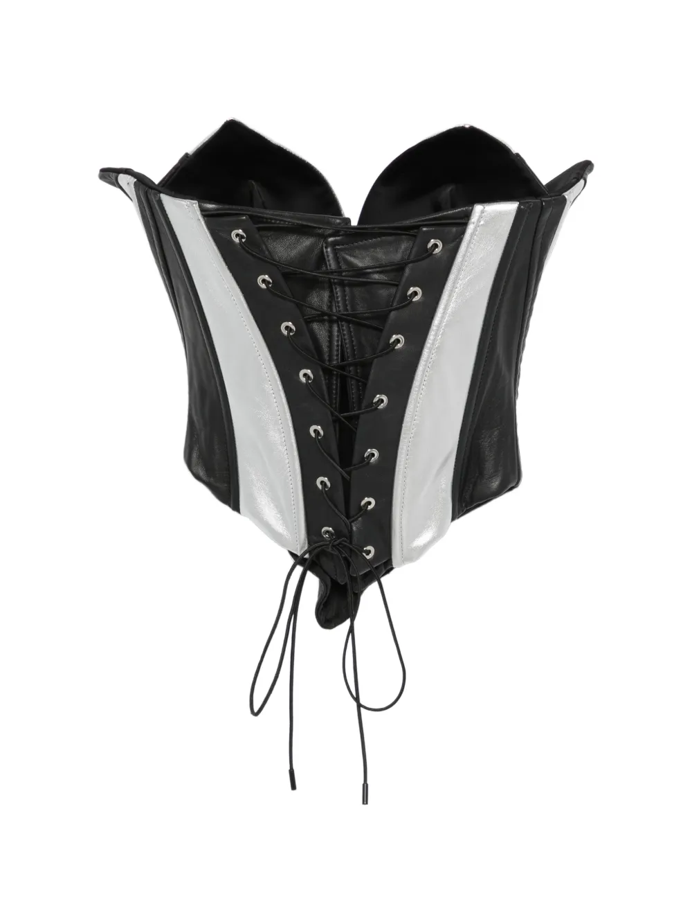 MITILIANE COUTURE Leren korset Zwart