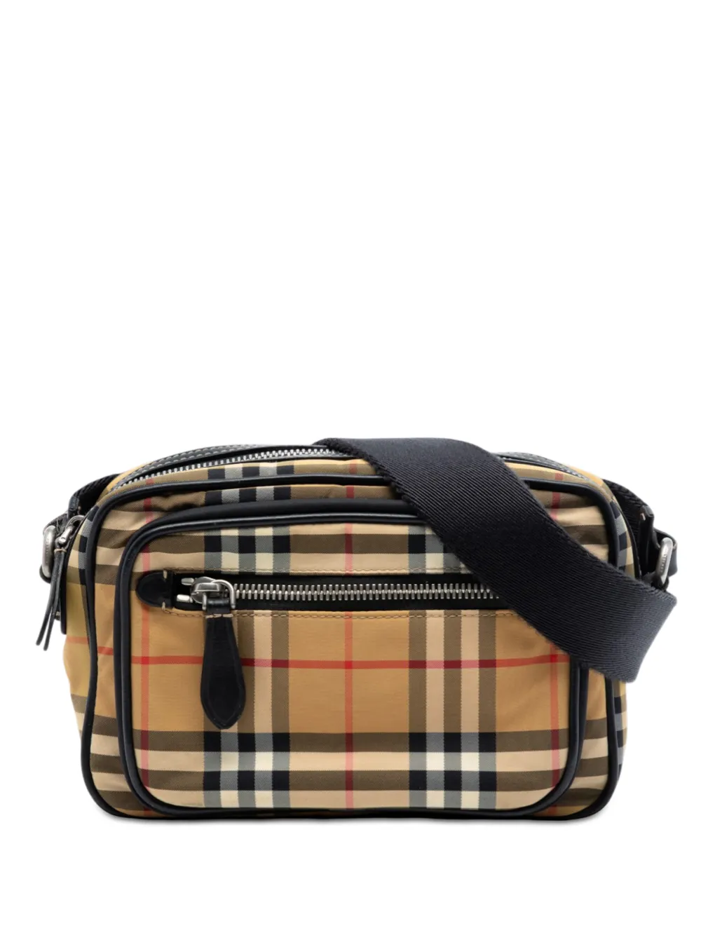 Burberry Pre-Owned 2000-2017 House Check Nylon Paddy crossbody bag - Neutrals