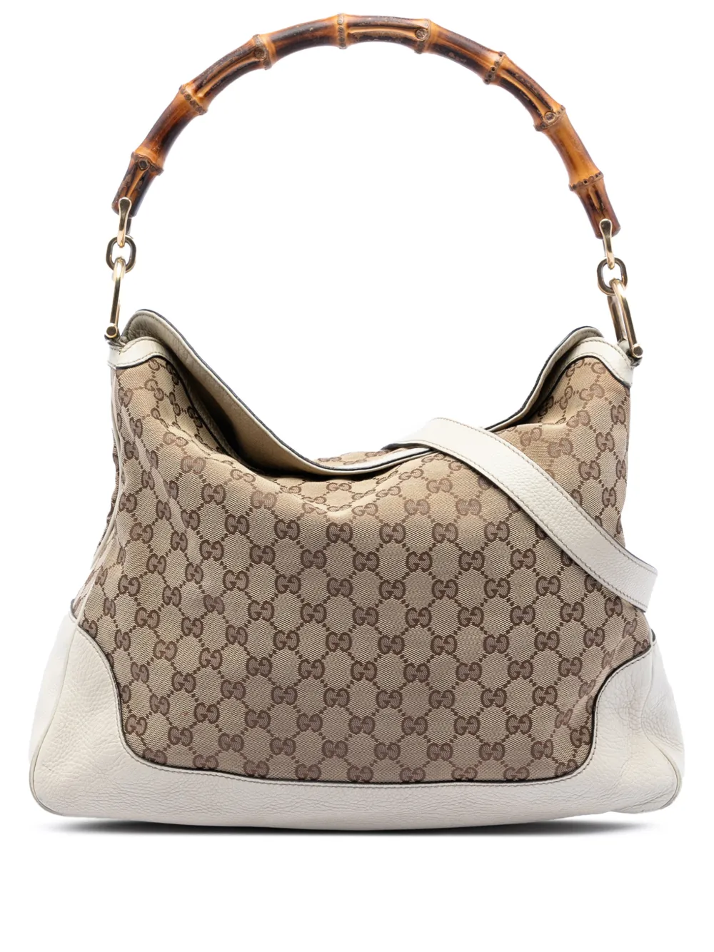 Gucci Pre-Owned 2016-2025 GG Canvas Bamboo Diana satchel - Toni neutri
