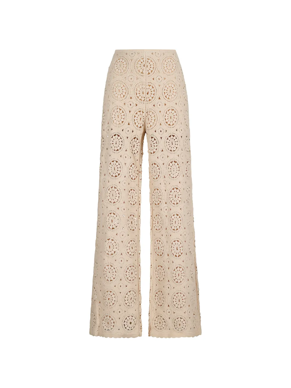 FRAME crochet trousers - Nude