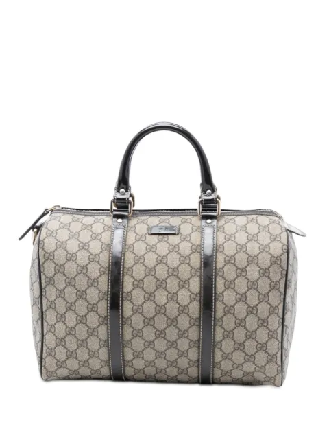 Gucci Pre-Owned bolsa boston Joy mediana con motivo GG Supreme 2016-2025