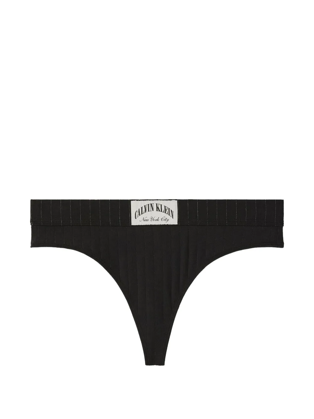 Calvin Klein Heritage Classic ribbed thong - Nero