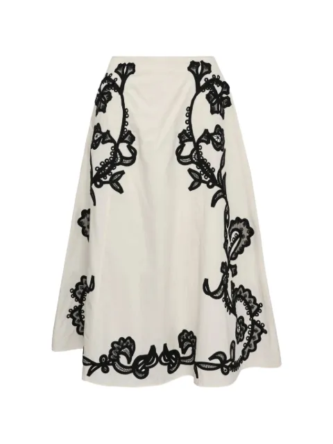 Ulla Johnson embroidered A-line skirt