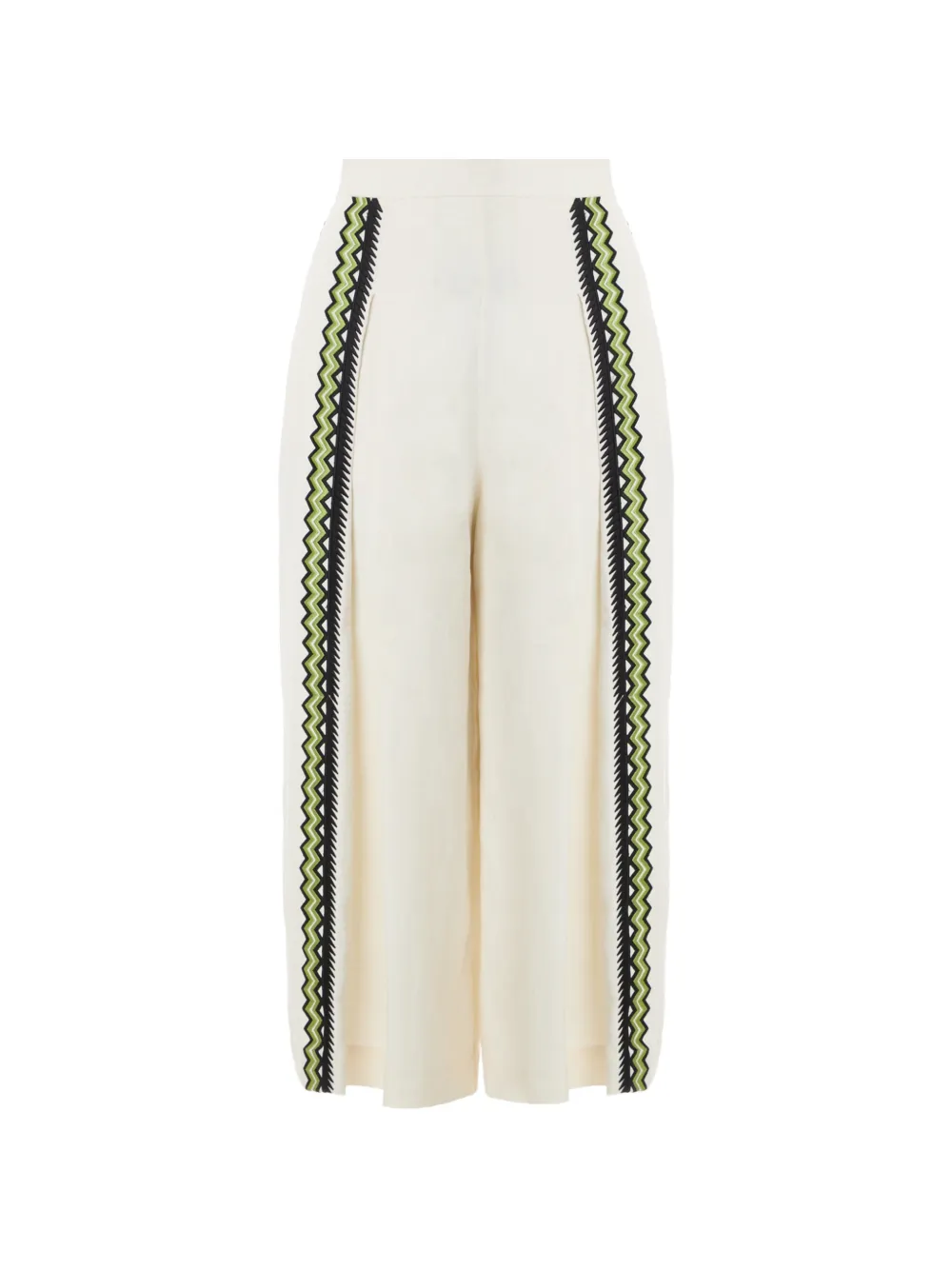 Temperley London Avalon embroidered linen trousers - Toni neutri