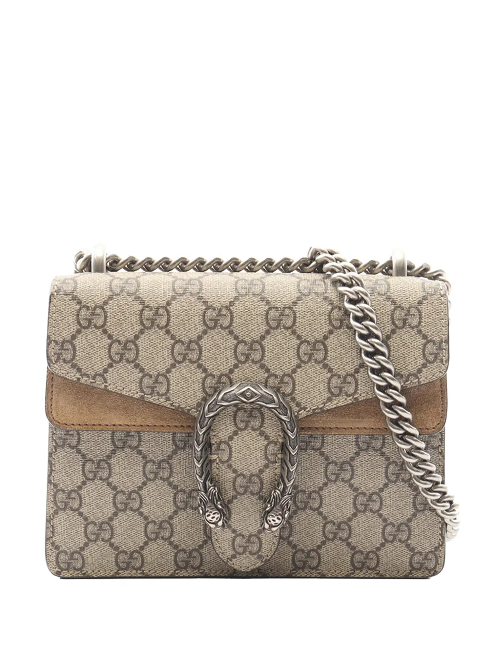 Gucci Pre-Owned 2016-2026 Small GG Supreme Dionysus crossbody bag - Toni neutri