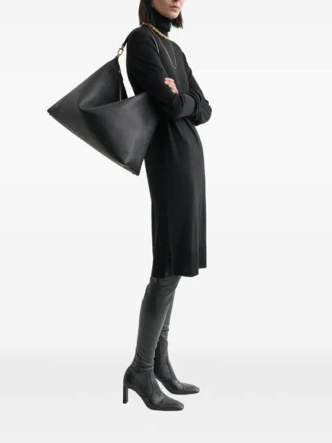 TOTEME Bevel grained-leather tote bag