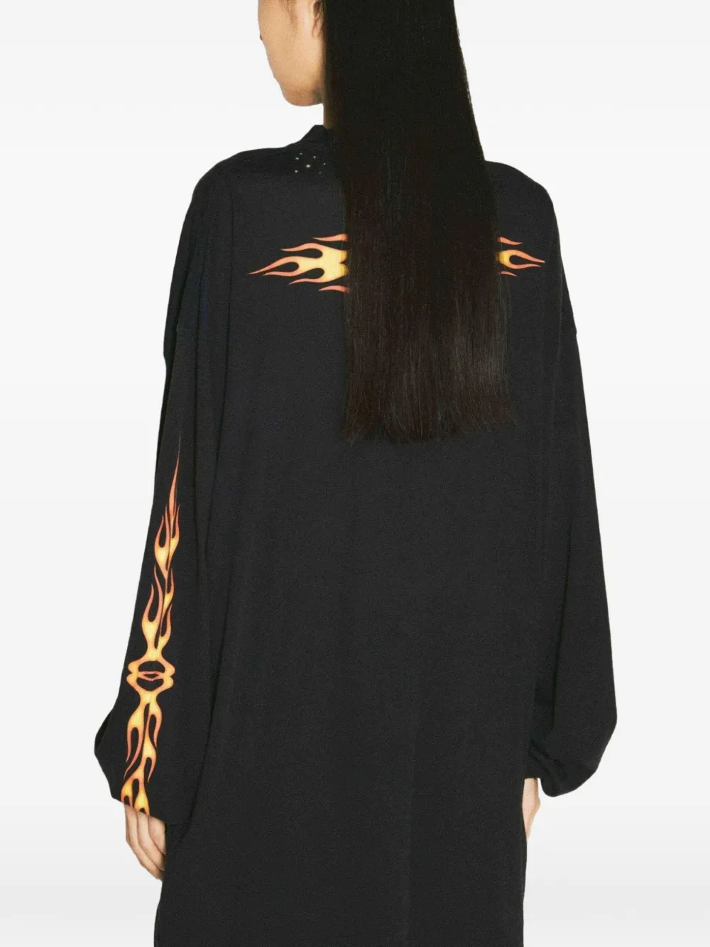 Balenciaga Burning Unity trui met logo-detail Zwart