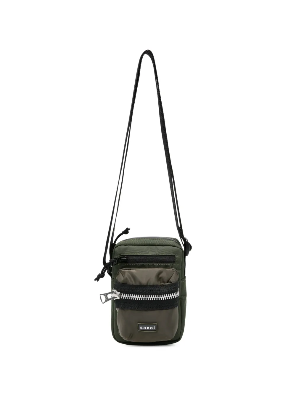 sacai zip-pocket crossbody bag - Verde
