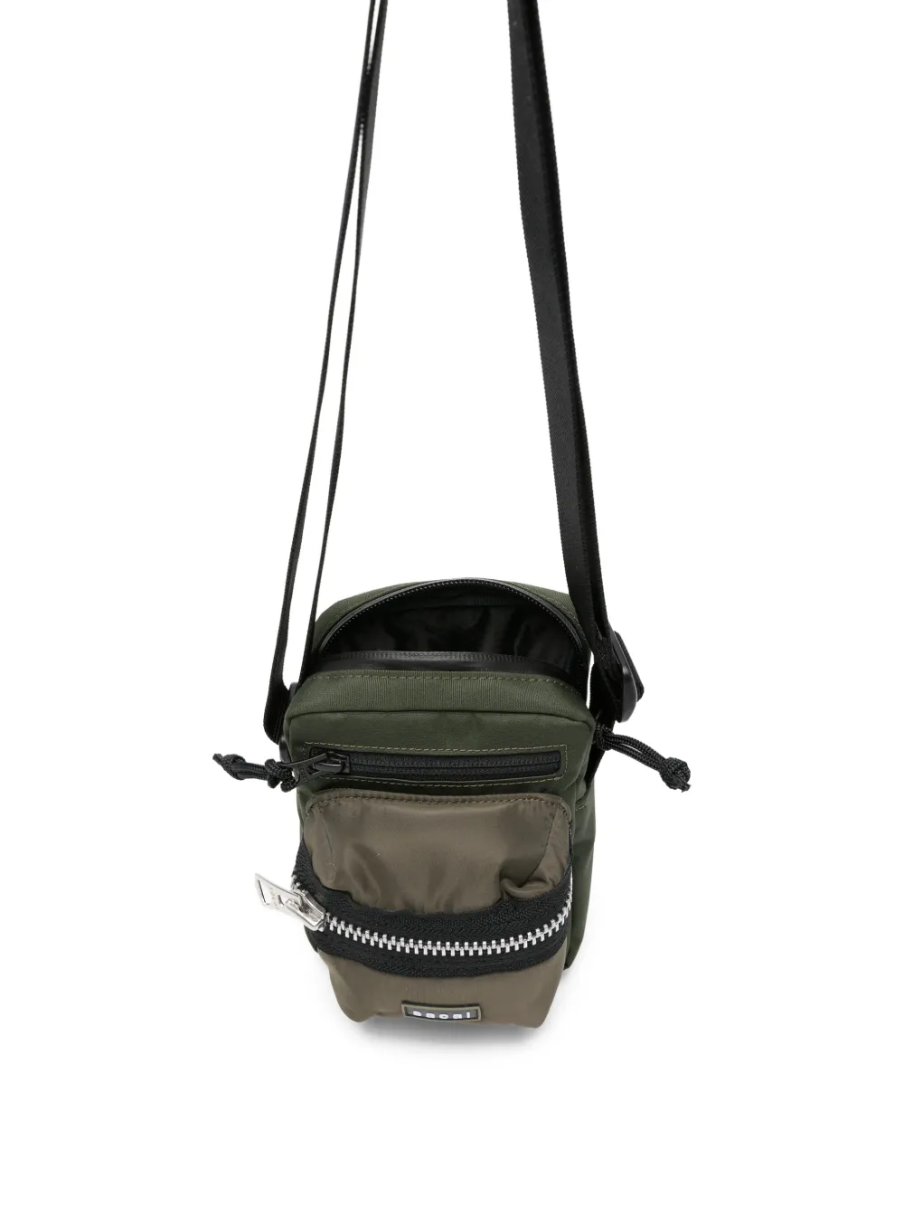 sacai Crossbodytas met ritszak Groen