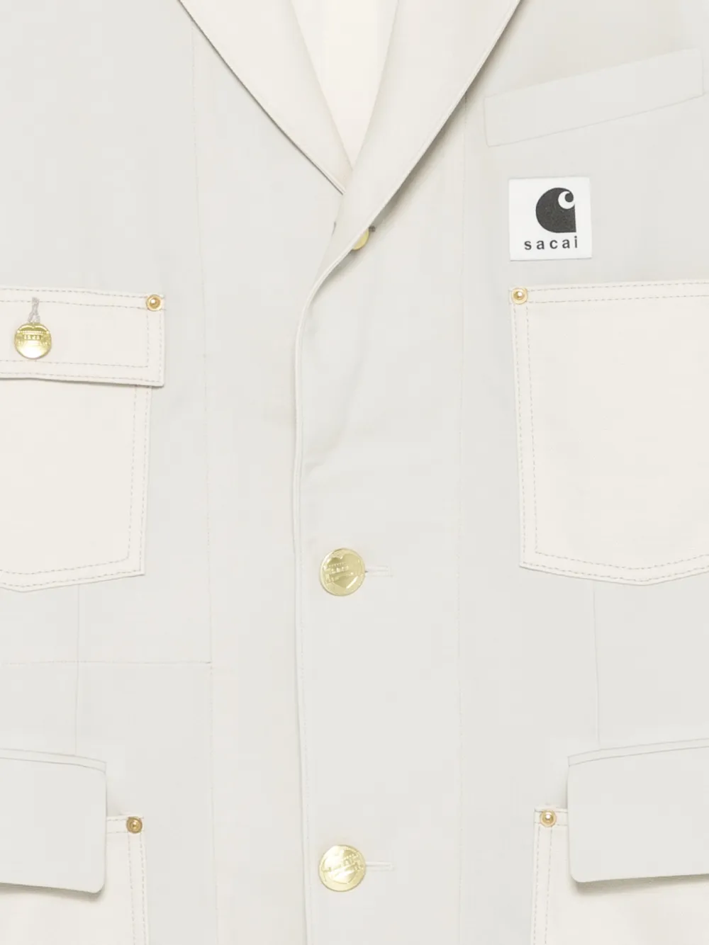 sacai Jack met lange mouwen Beige