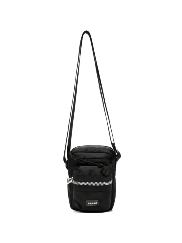 Sacai Multi-pocket Messenger Bag in Black