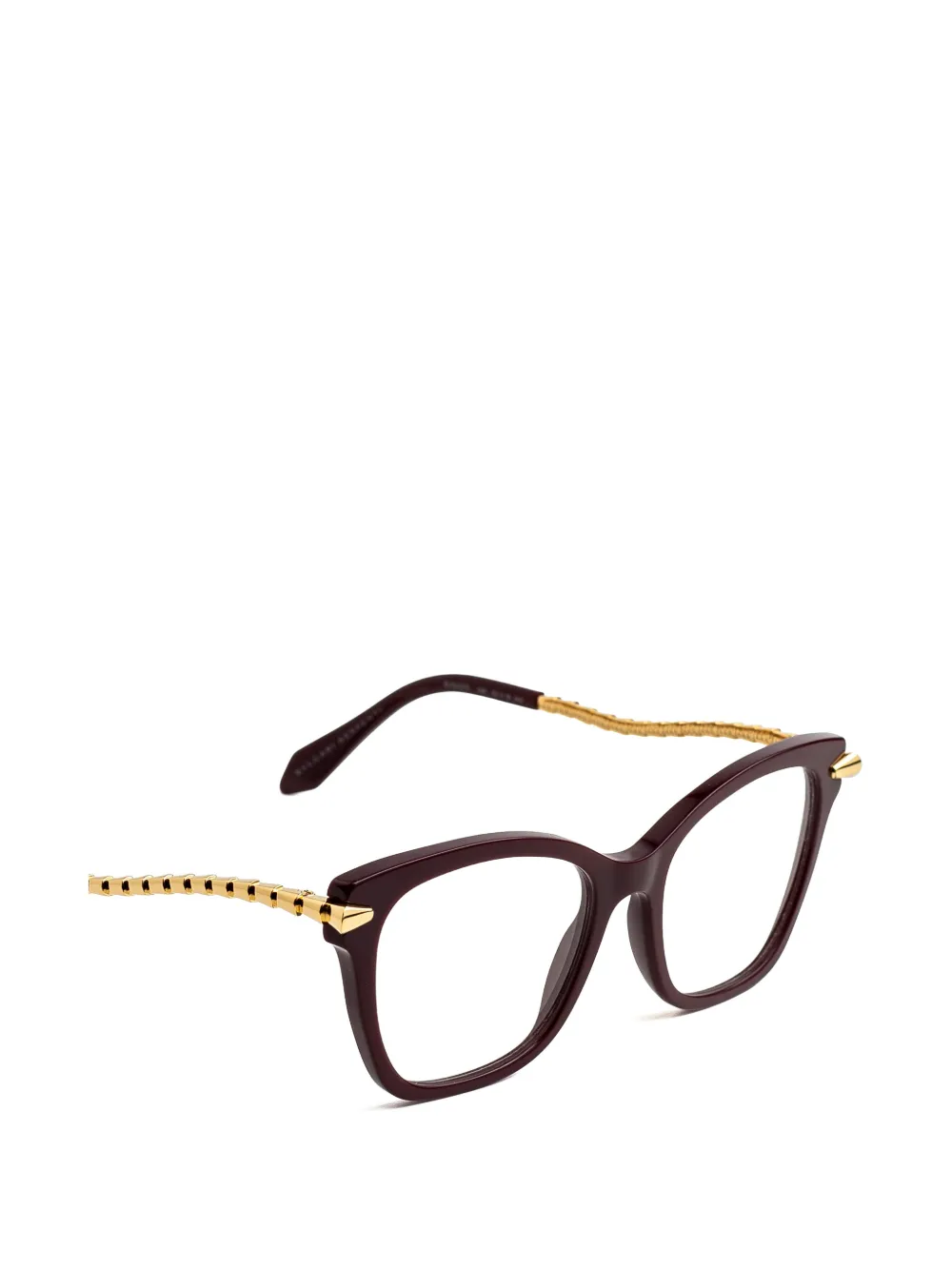 Bvlgari Serpenti Cat-eye Glasses in Brown, view 3