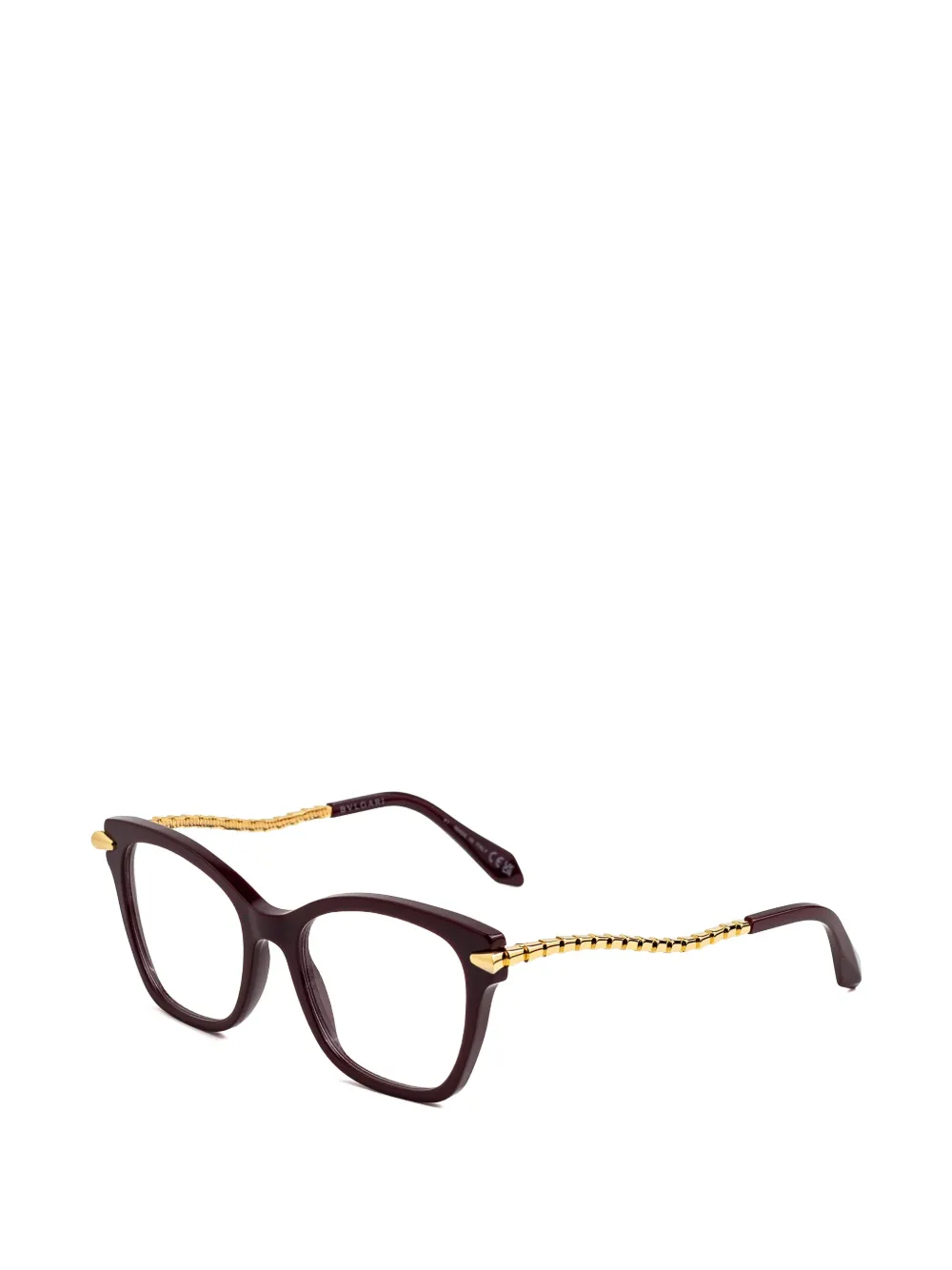 Bvlgari Serpenti Cat-eye Glasses in Brown, view 2