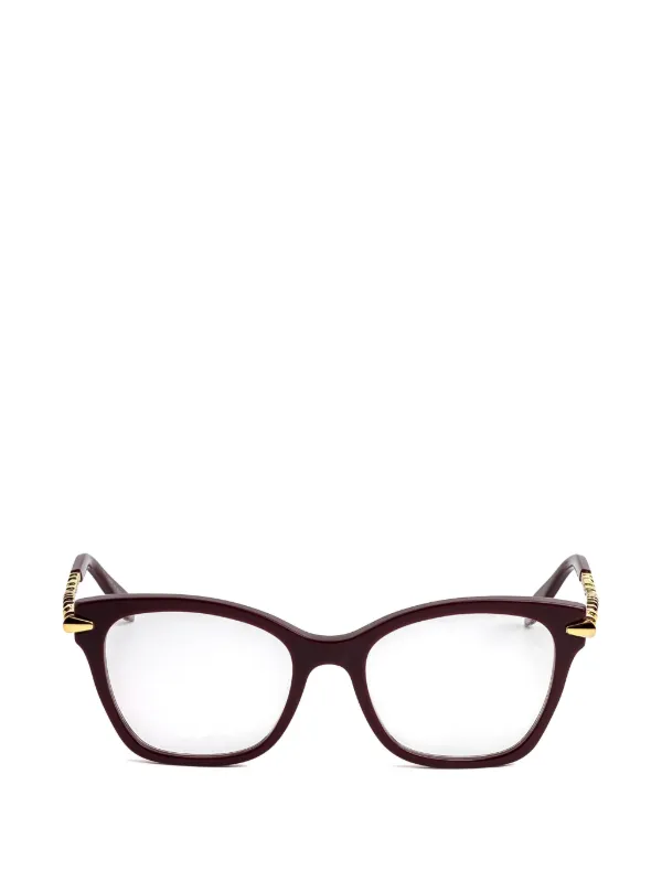 Bvlgari Serpenti Cat-eye Glasses in Brown