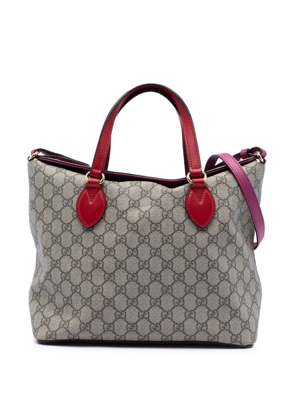 Gucci Pre-Owned 2016-2025 GG Supreme Linea A Foldover Tote satchel - Toni neutri