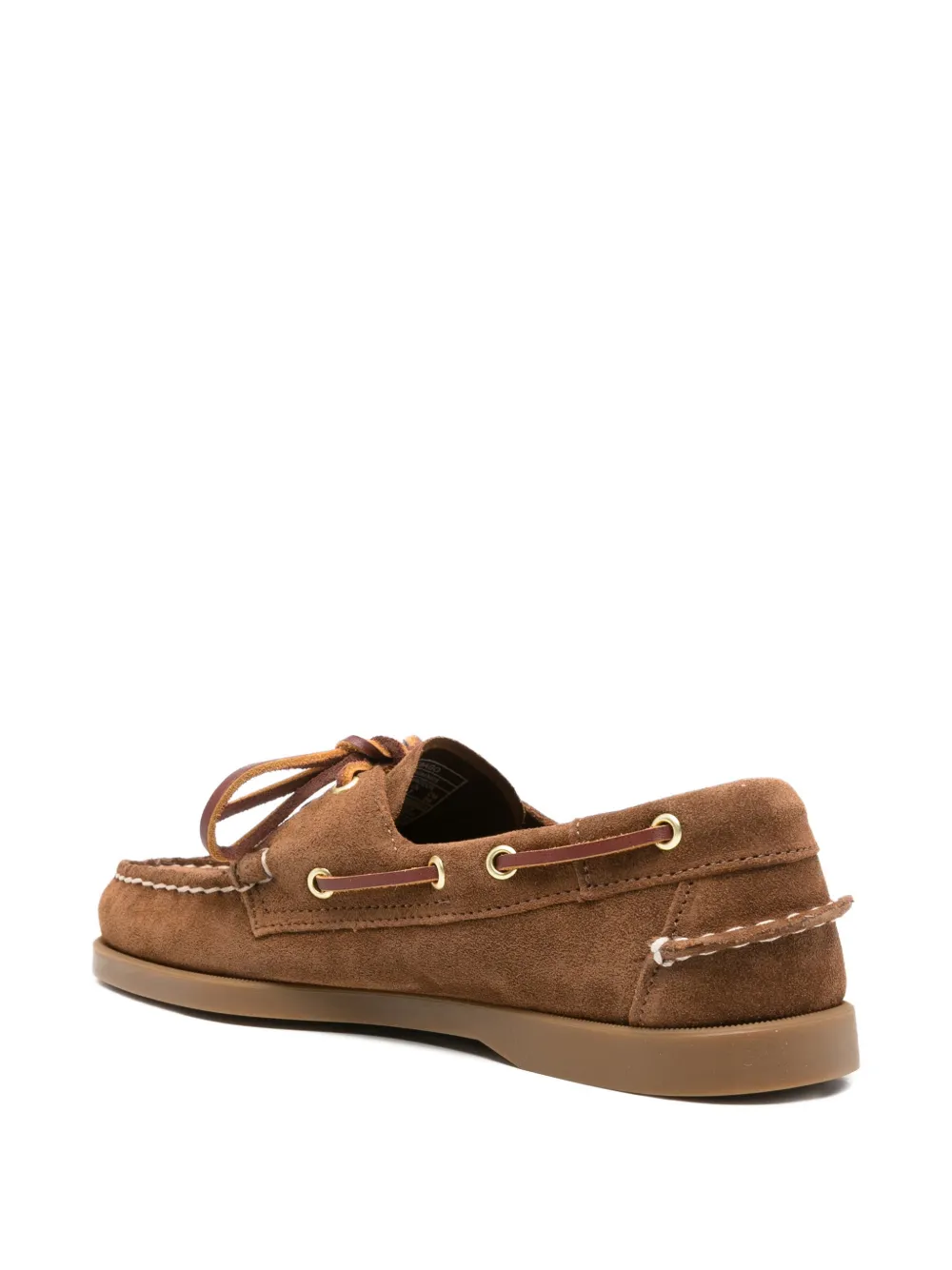 Sebago Dockside loafers met veters Bruin