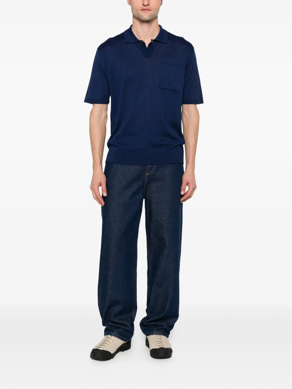 C.P. Company Katoenen poloshirt Blauw