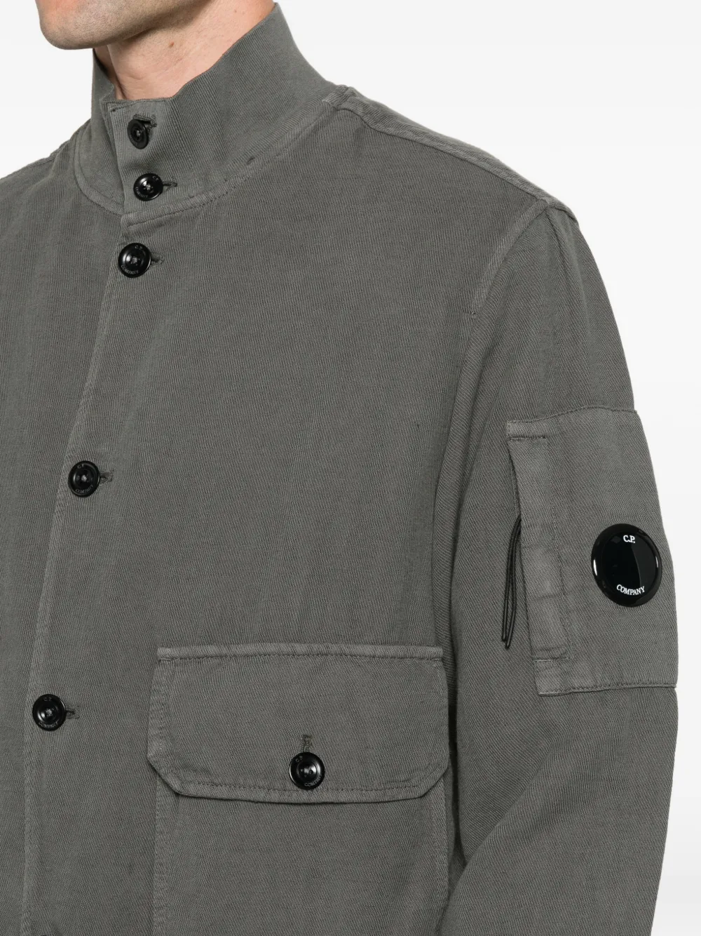 C.P. Company Lens twill bomberjack Grijs