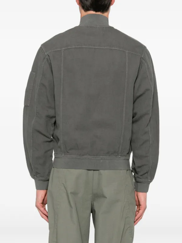 C.P. Company Broken Twill Lens Bomber Jacket | Grey | FARFETCH