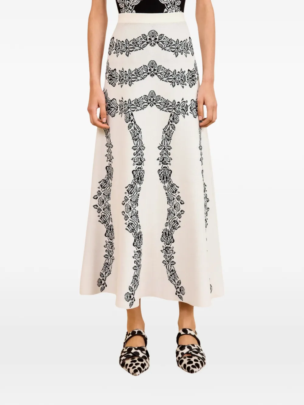 Ulla Johnson Valencia A-line midi skirt - Toni neutri