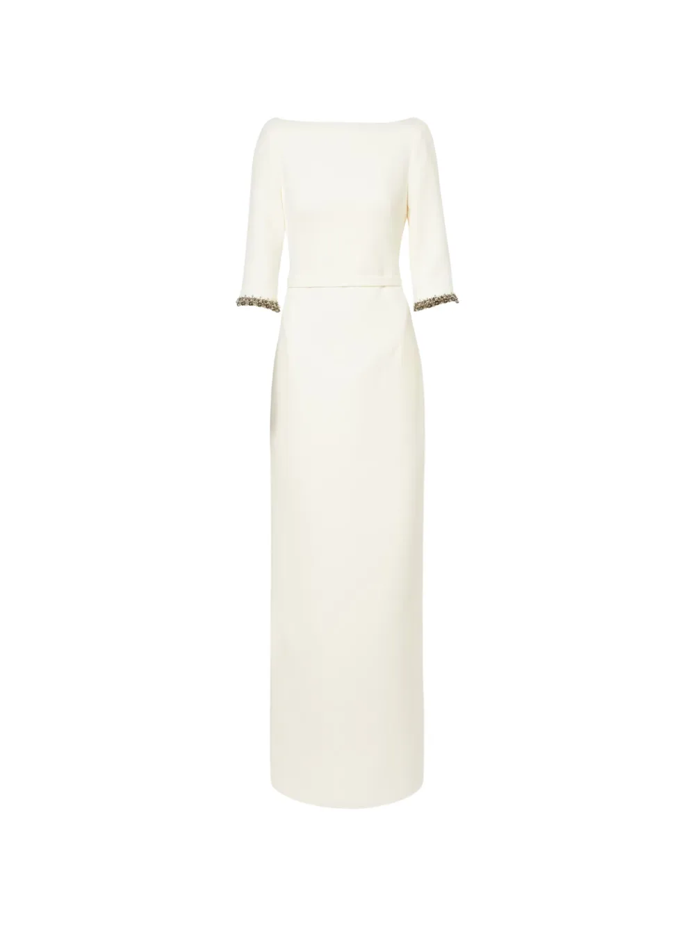 Safiyaa Crystal-embellished Maxi Dress In White