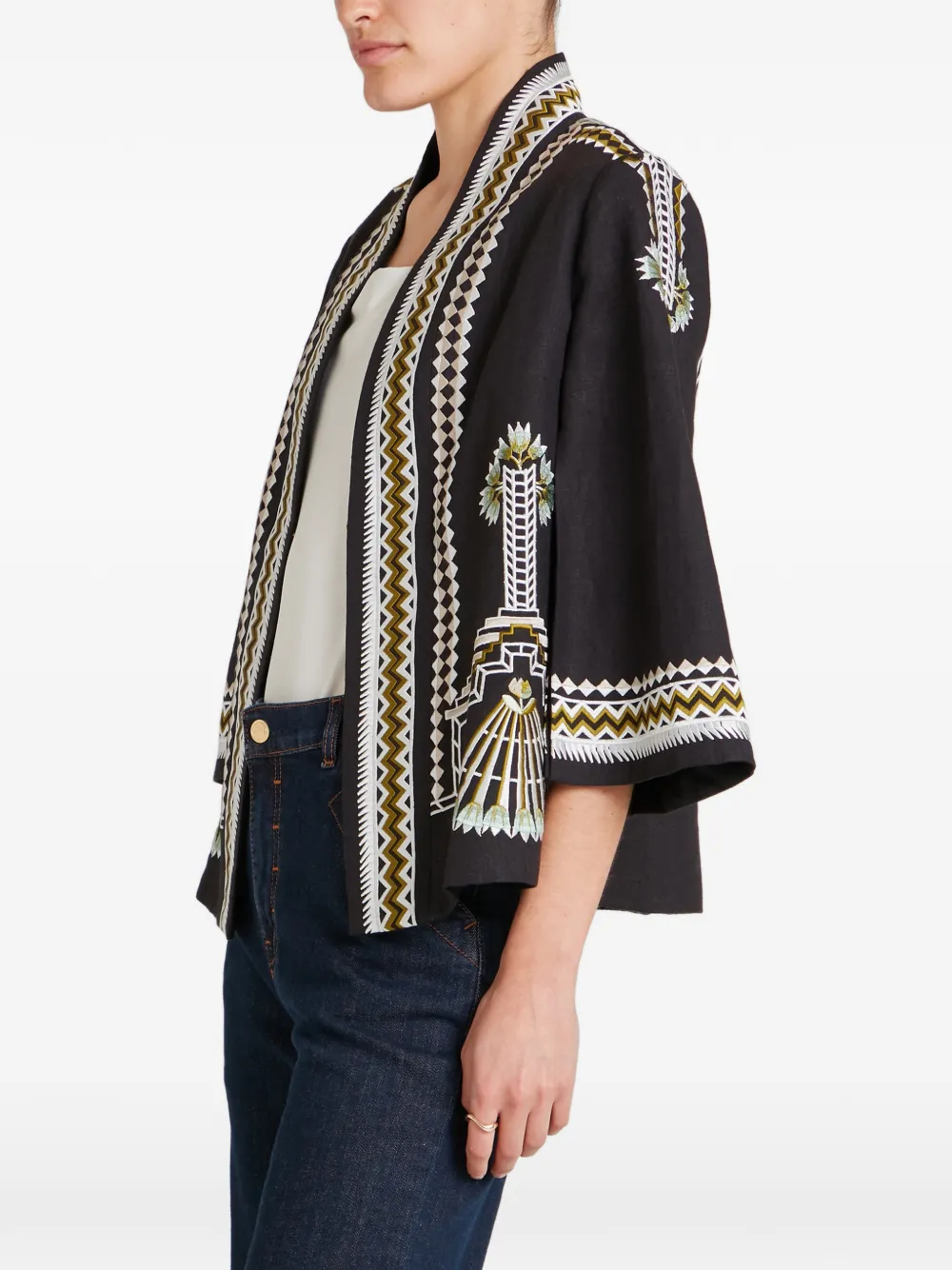 Temperley London Jack met borduurwerk Zwart
