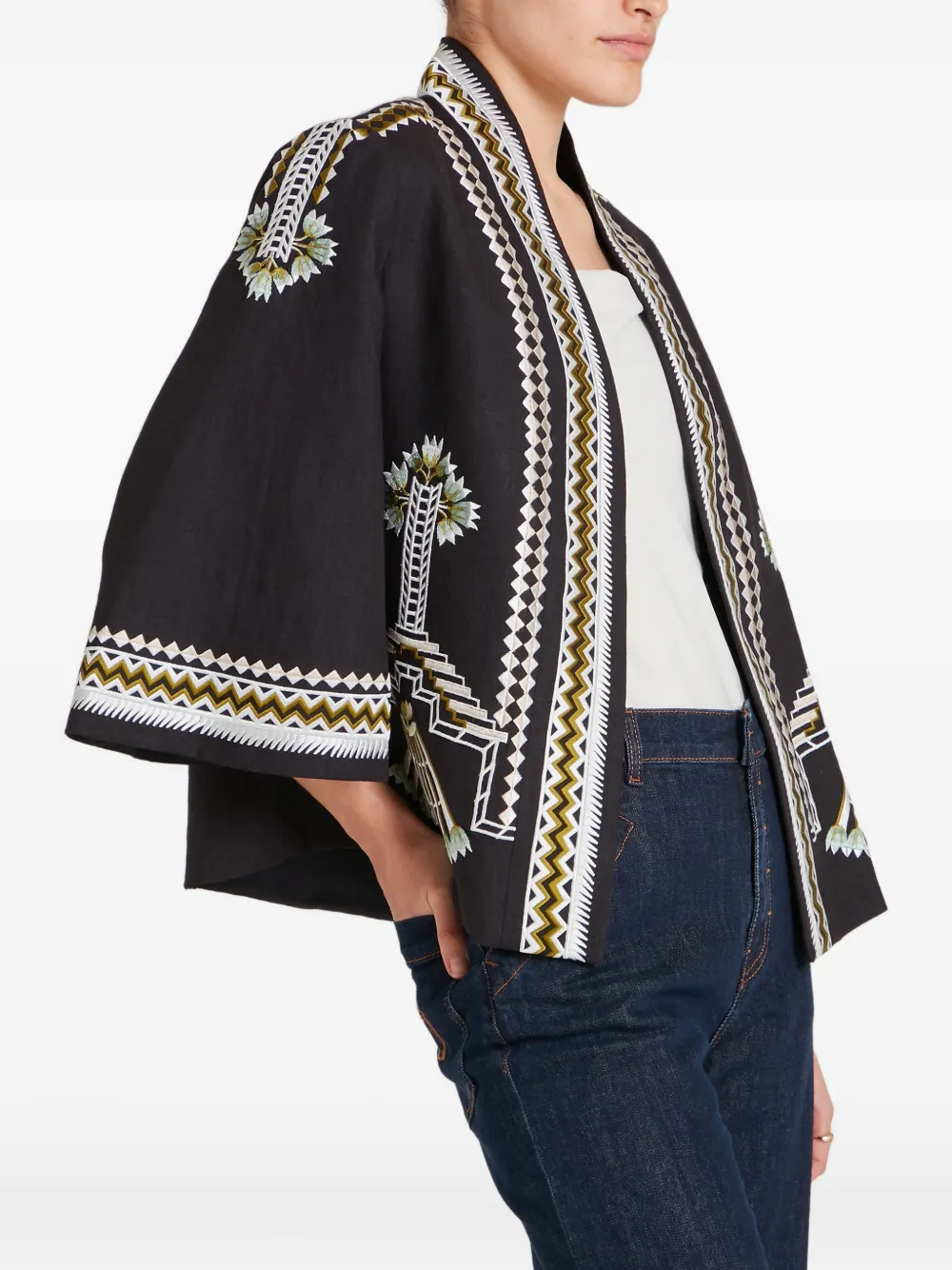 Temperley London Jack met borduurwerk Zwart