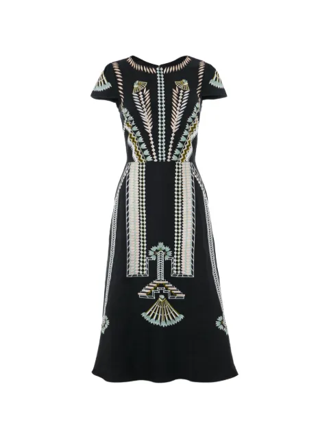 Temperley London Avalon embroidered linen dress