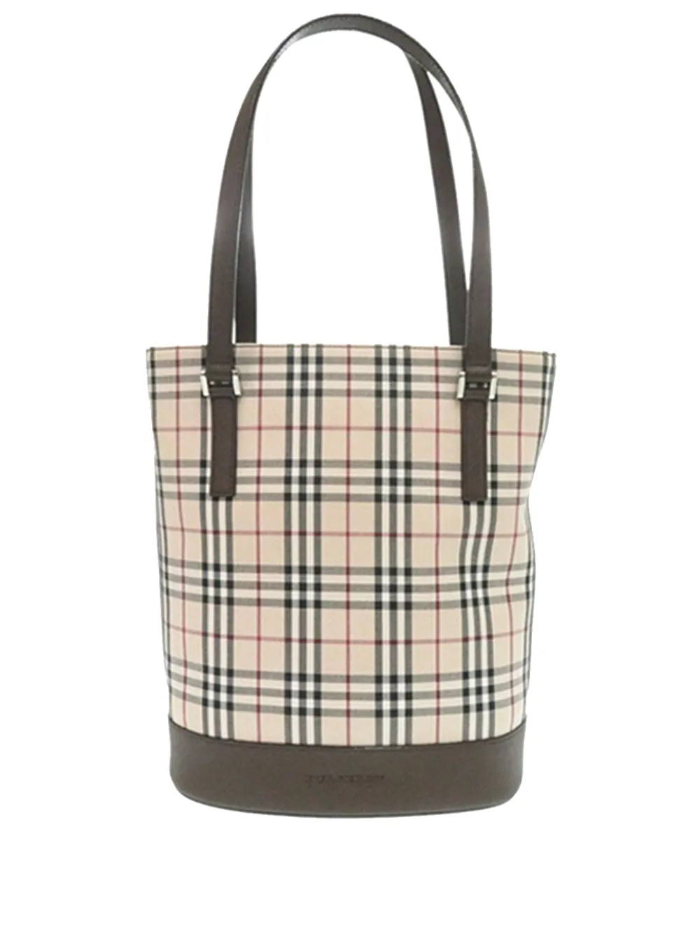 Burberry Pre-Owned 2000-2017 House Check Canvas bucket bag - Nude