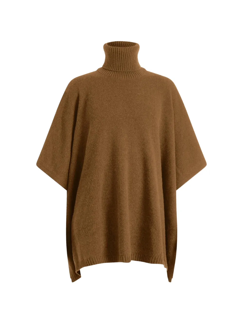 LINNEA LUND Poncho Angela a collo alto - Marrone