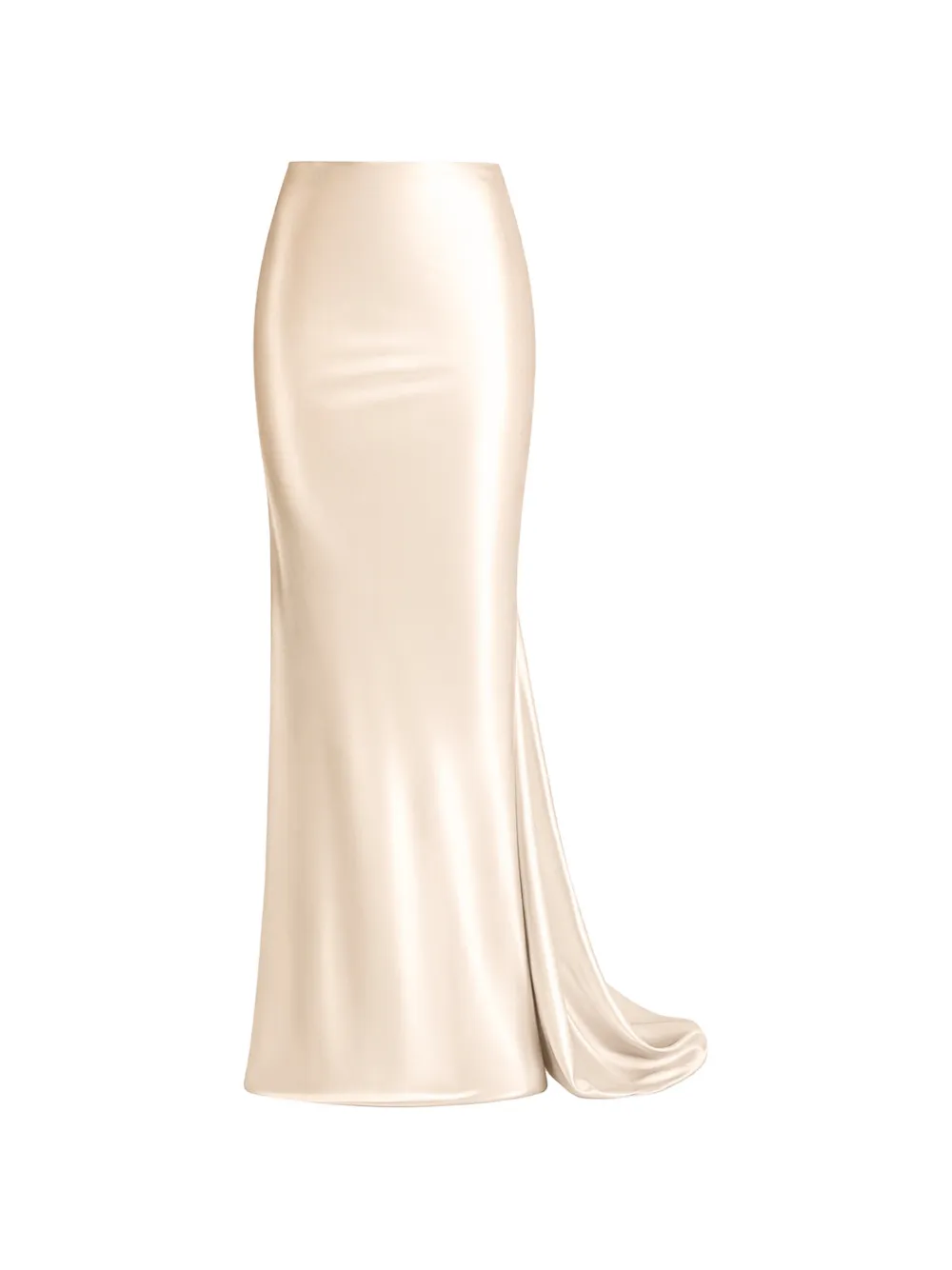 ALEXIA & ANTONIA bias-cut maxi skirt - Nude