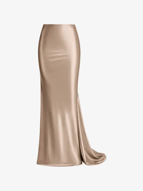 ALEXIA & ANTONIA bias-cut maxi skirt