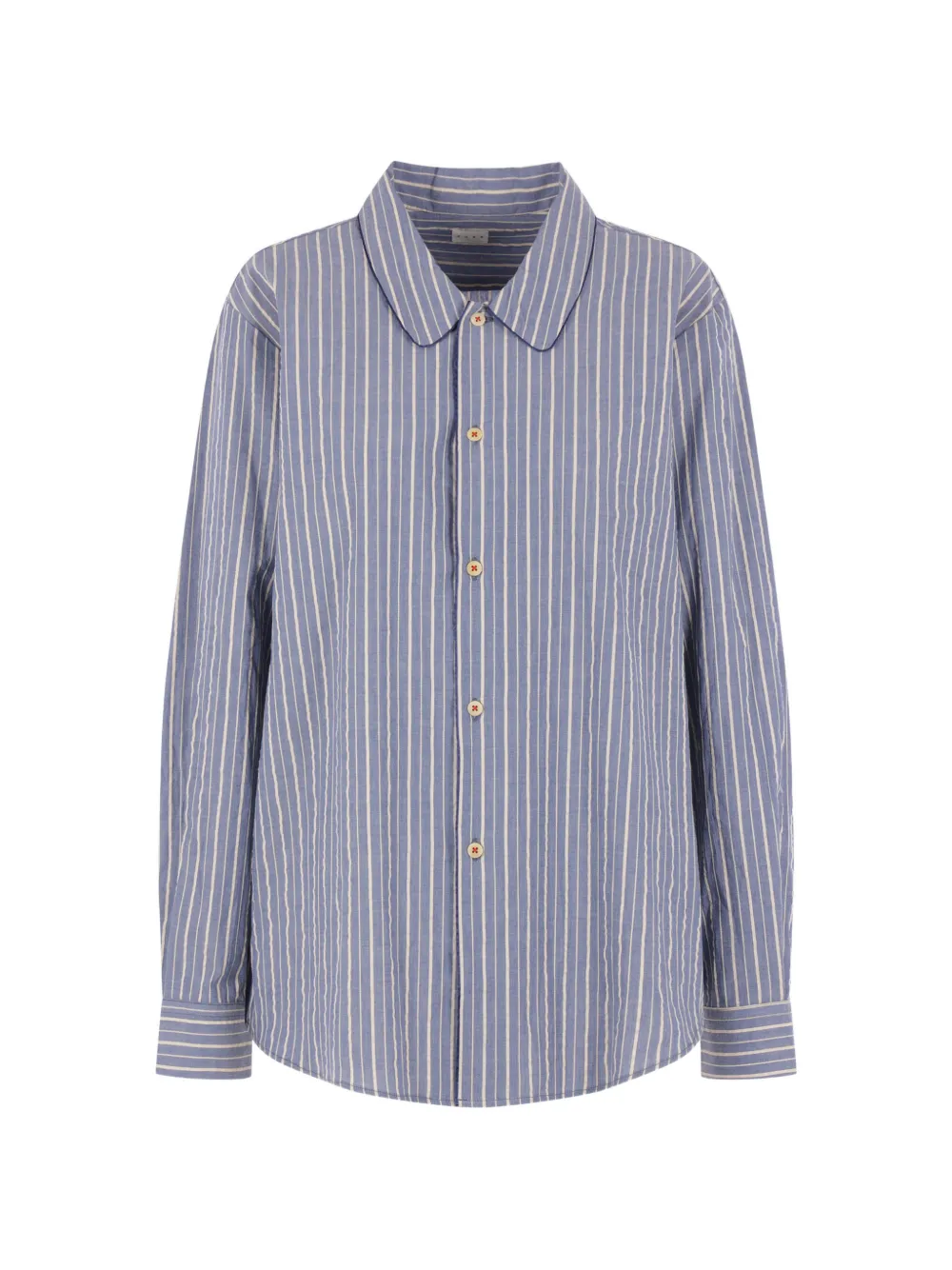 Kuro striped piping shirt - Blu
