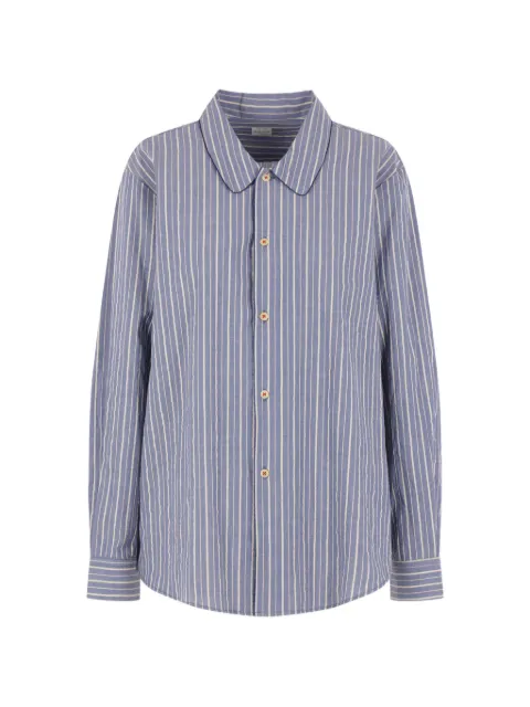Kuro striped piping shirt