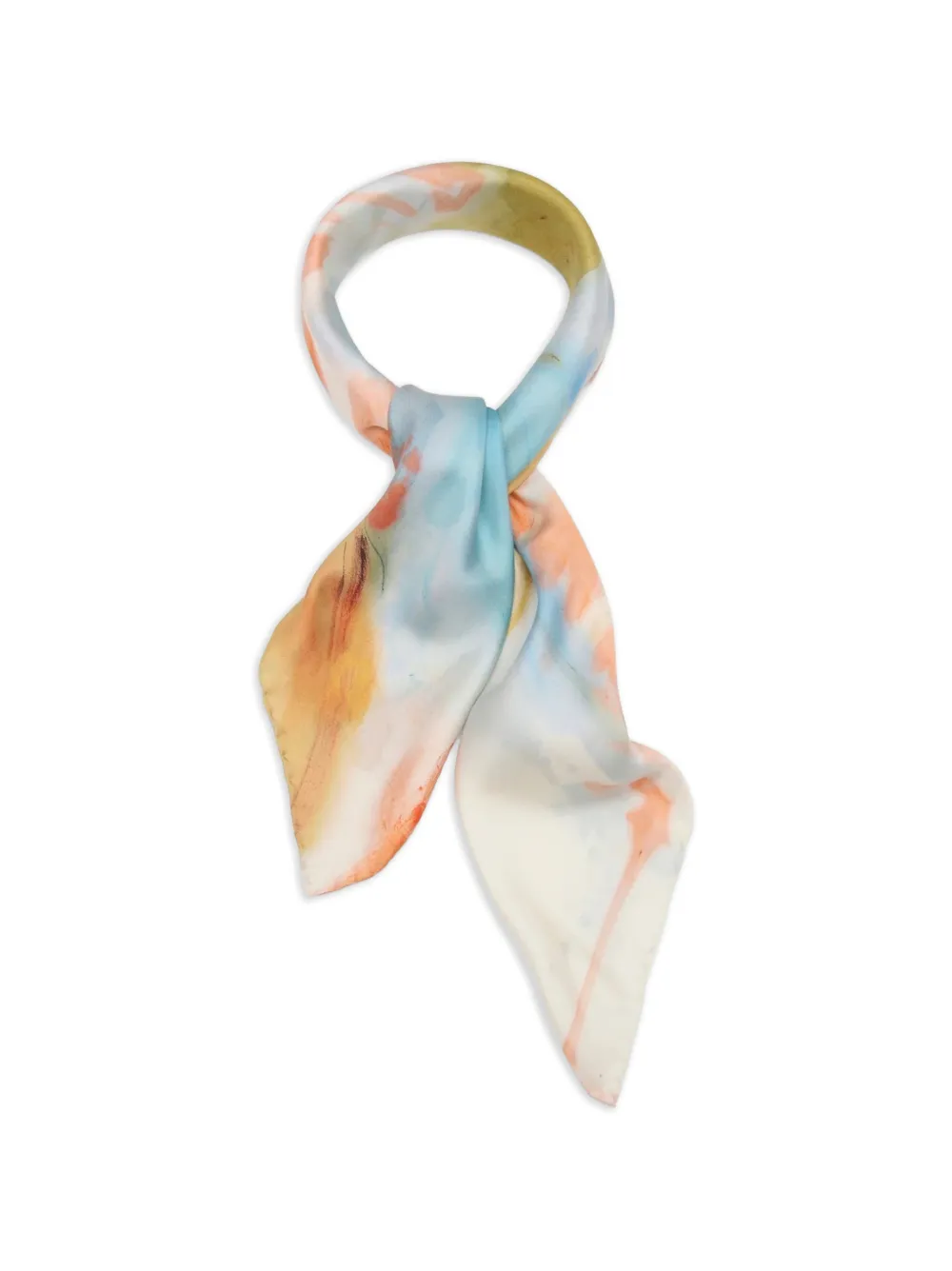 Ulla Johnson Chiara abstract-print scarf - Toni neutri
