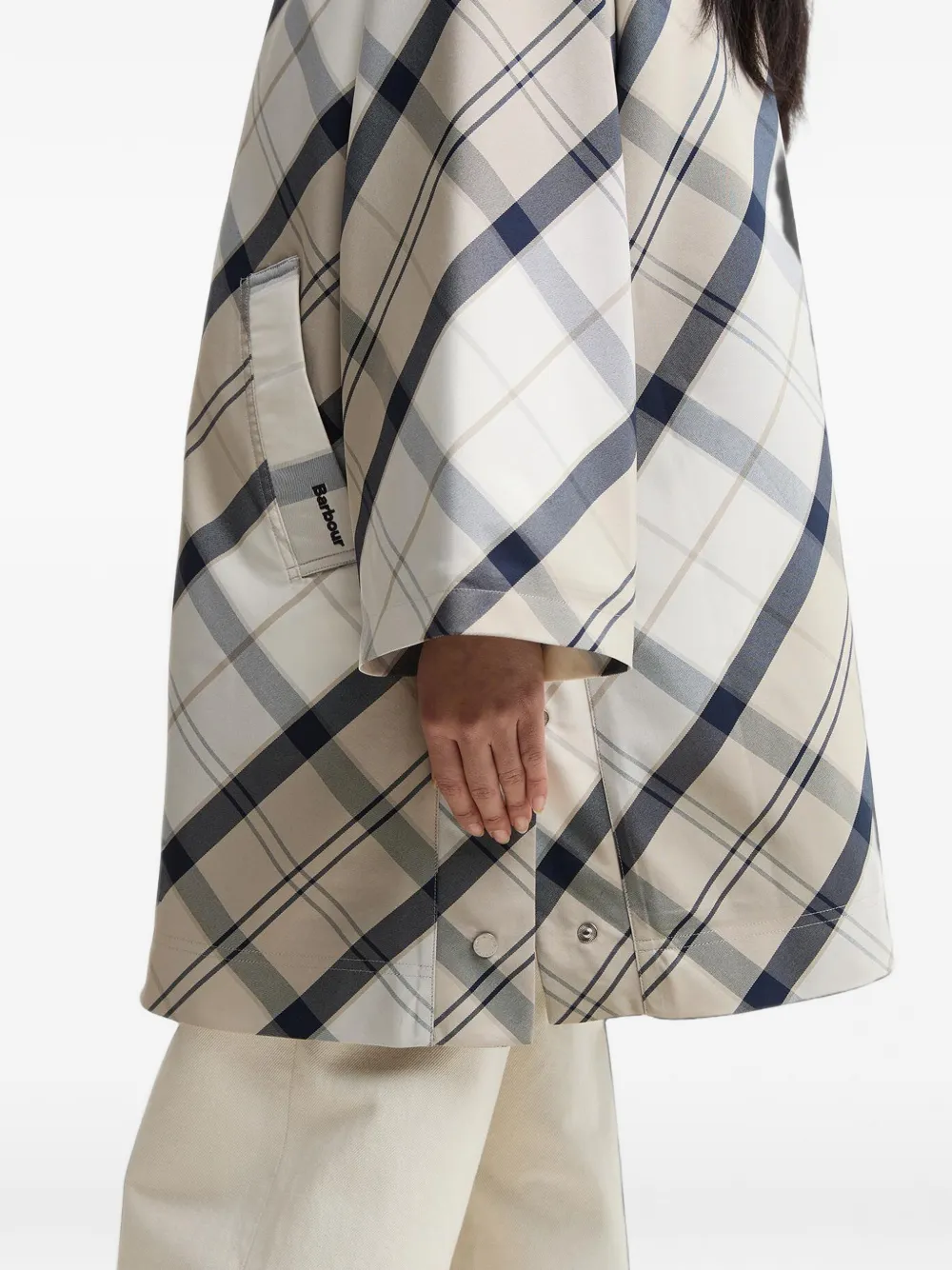 Barbour Kinsale jas met tartan ruit Beige