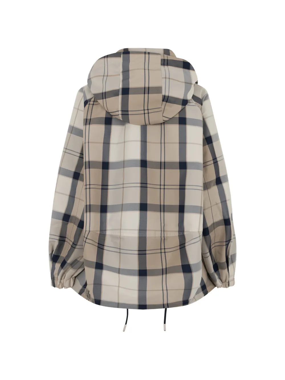 Barbour Geruite jas Beige