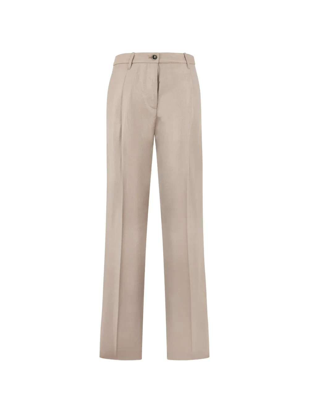 Nine In The Morning button trousers - Toni neutri