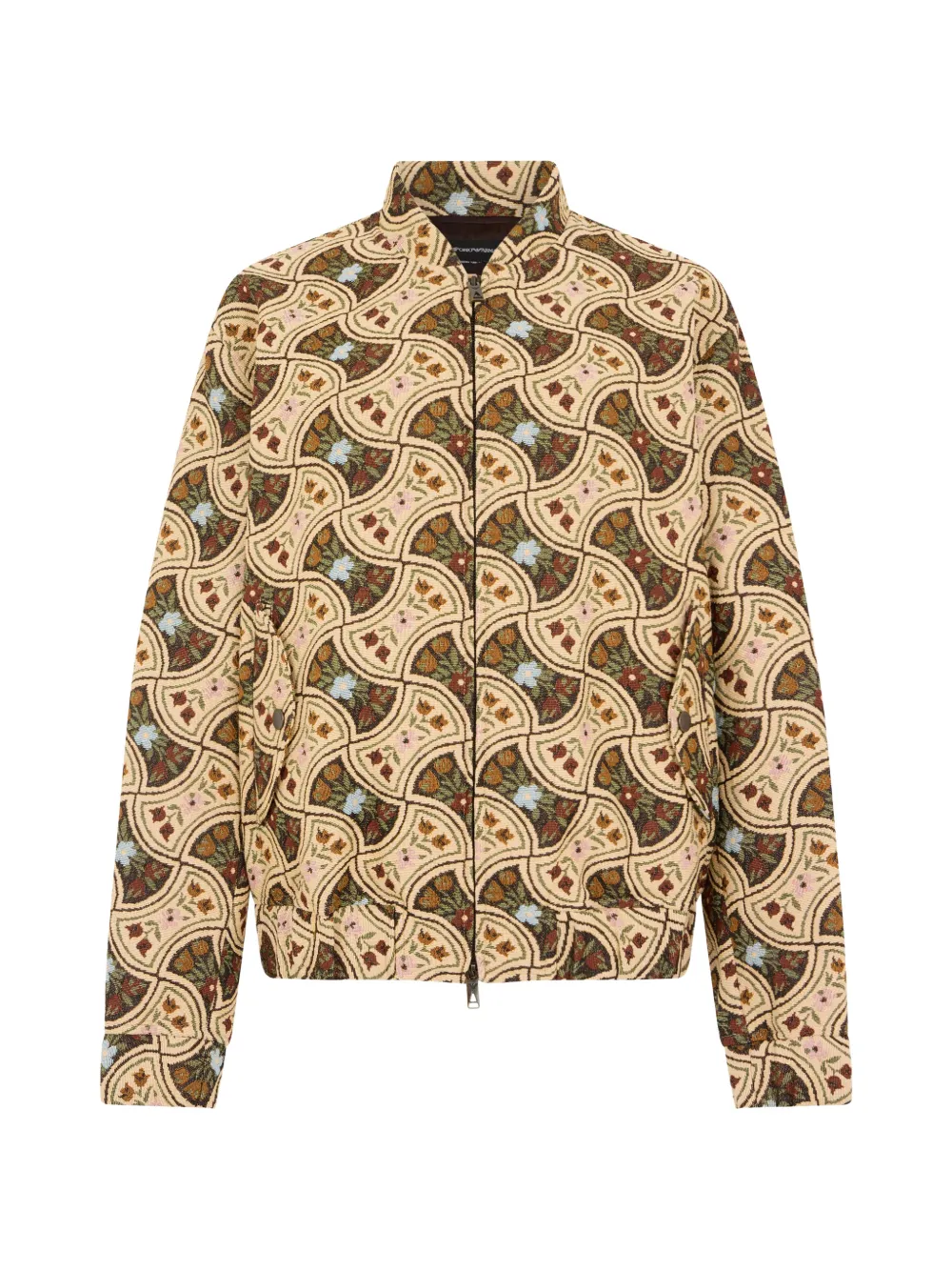 Emporio Armani floral-pattern jacket - Toni neutri