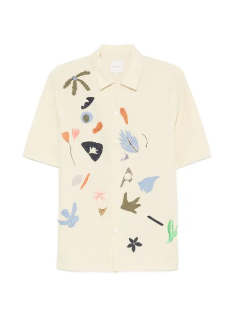 Paul Smith embroidered short-sleeve shirt