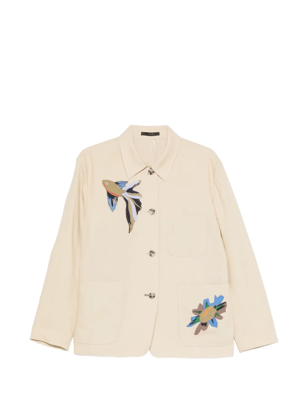 Paul Smith linen single-breasted jacket - Nude