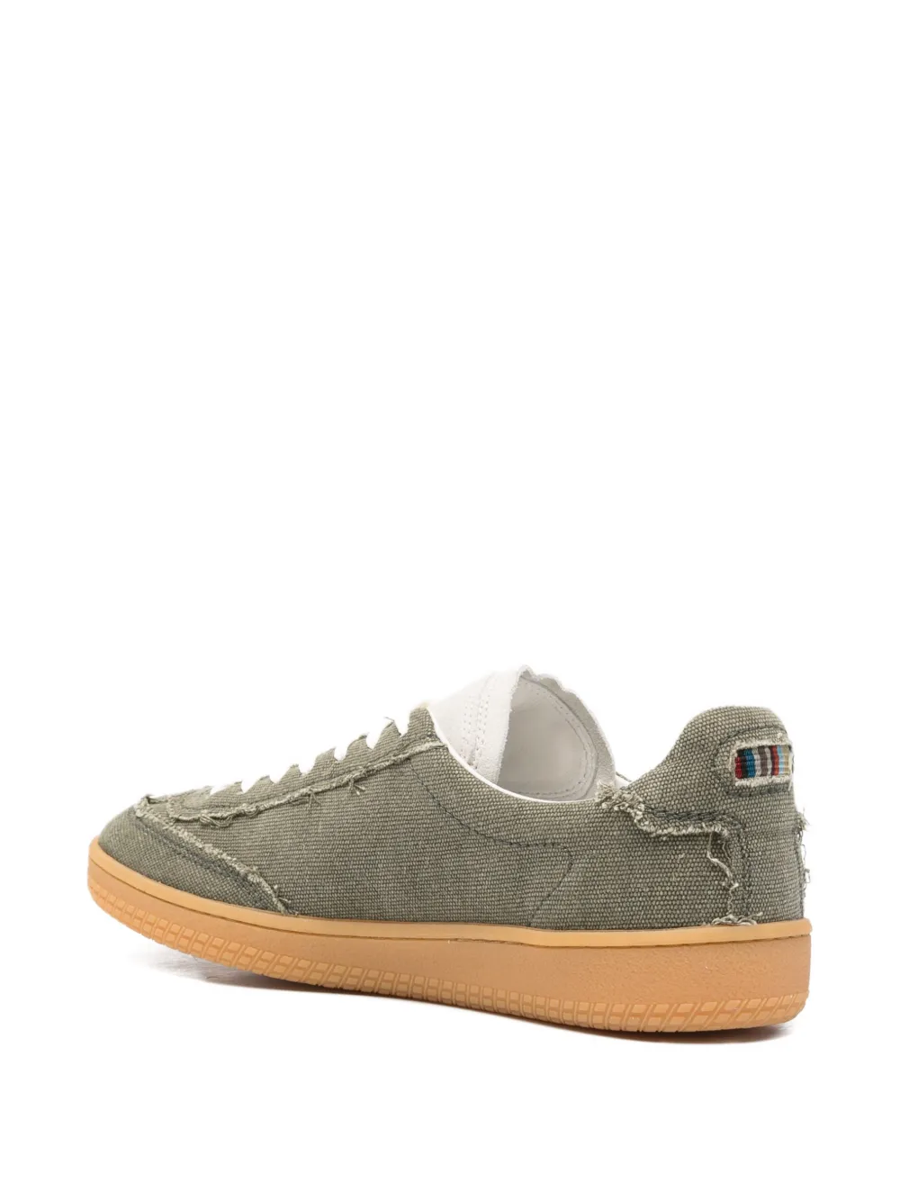 Paul Smith Como raw-edge sneakers Groen