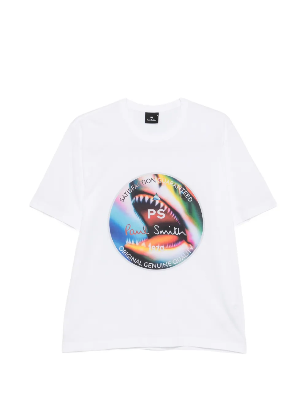 Paul Smith shark-print T-shirt - Bianco
