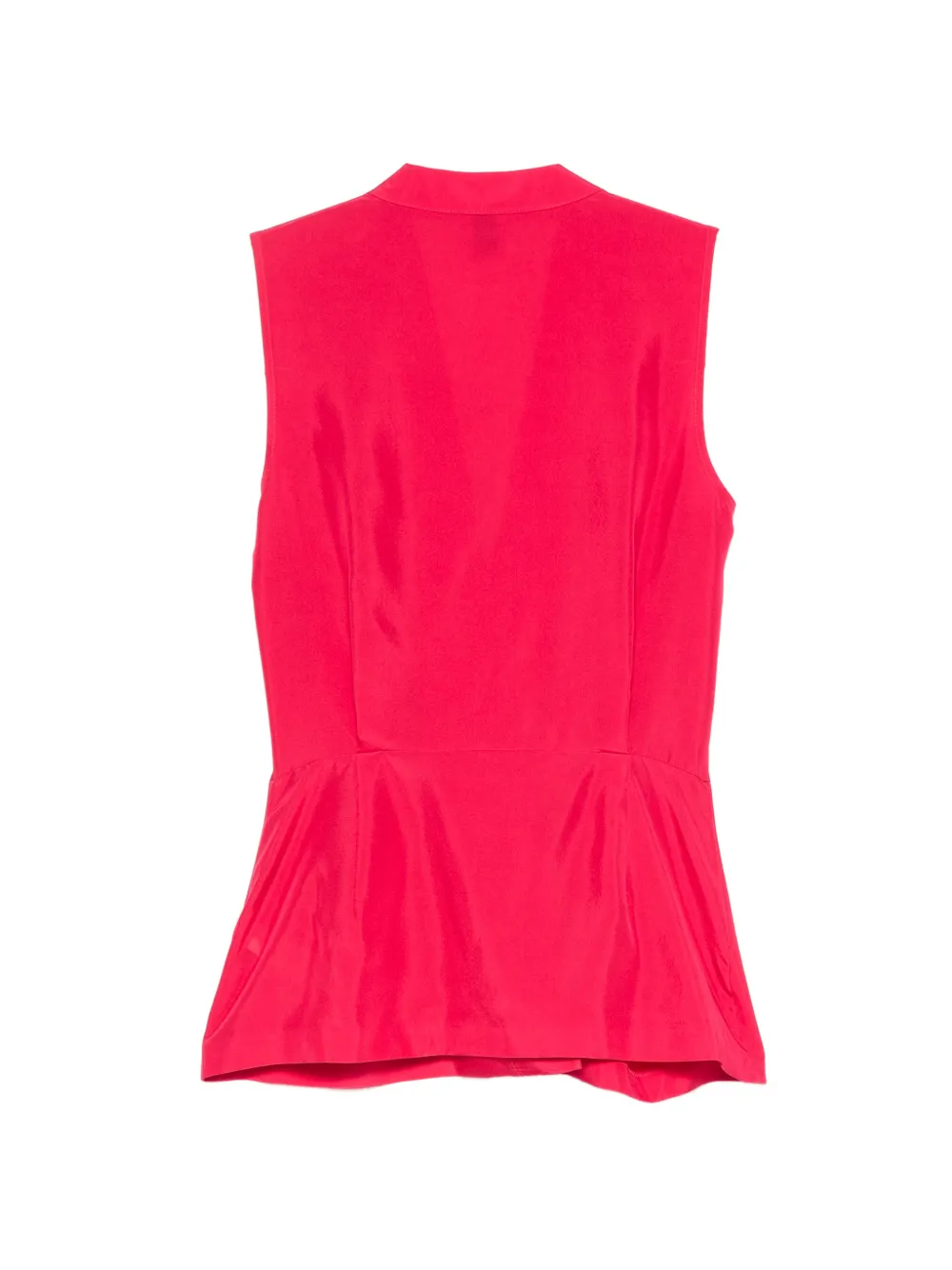 Paul Smith Zijden top met gestrikte taille Rood