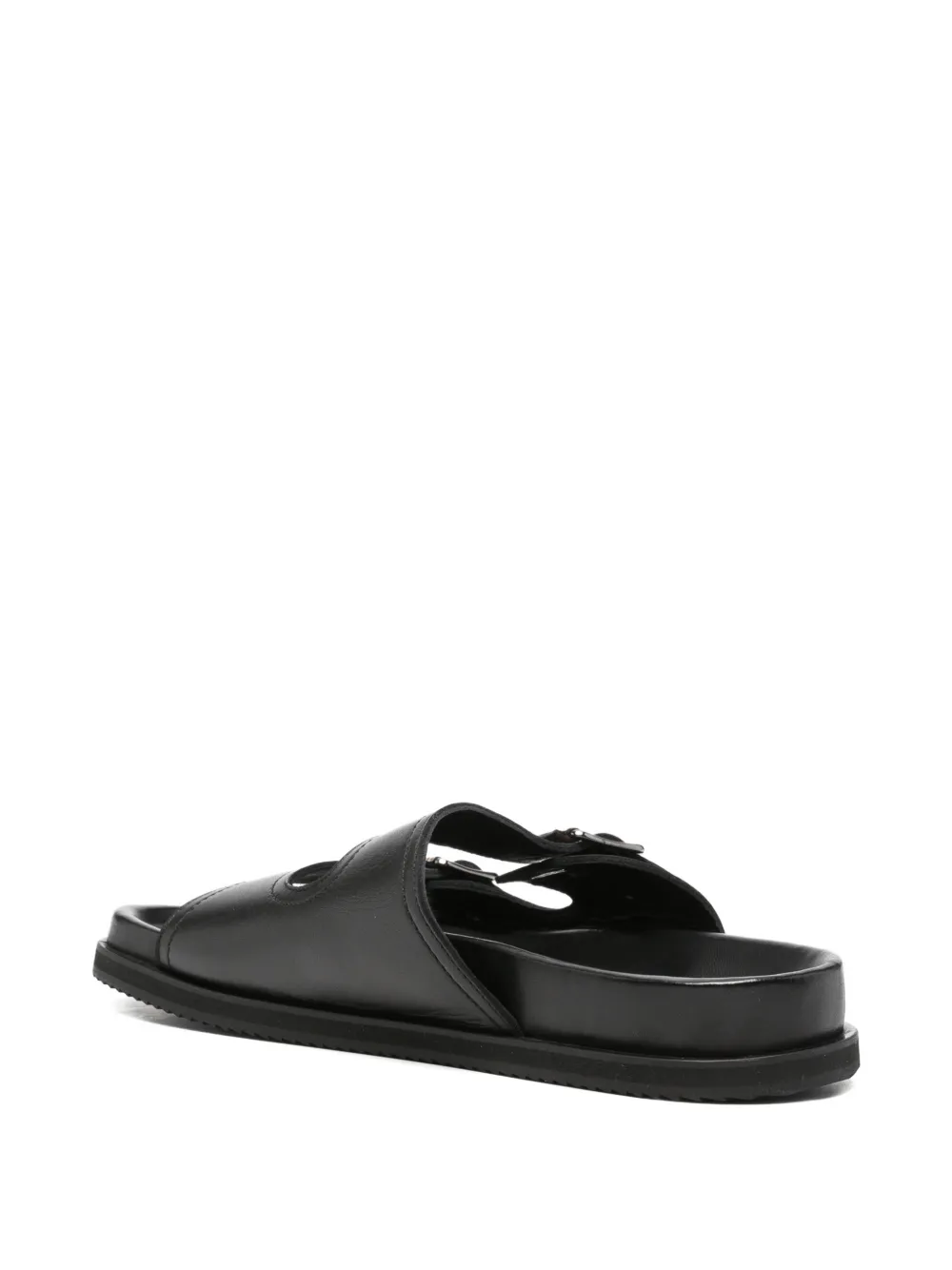 Paul Smith Sandalen met logostreep en gespbandje Zwart