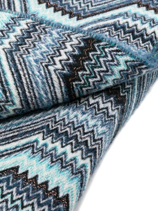 MISSONI 掛け布団紫・青・緑 Missoni Home Merano Throw | Blue | FARFETCH AO