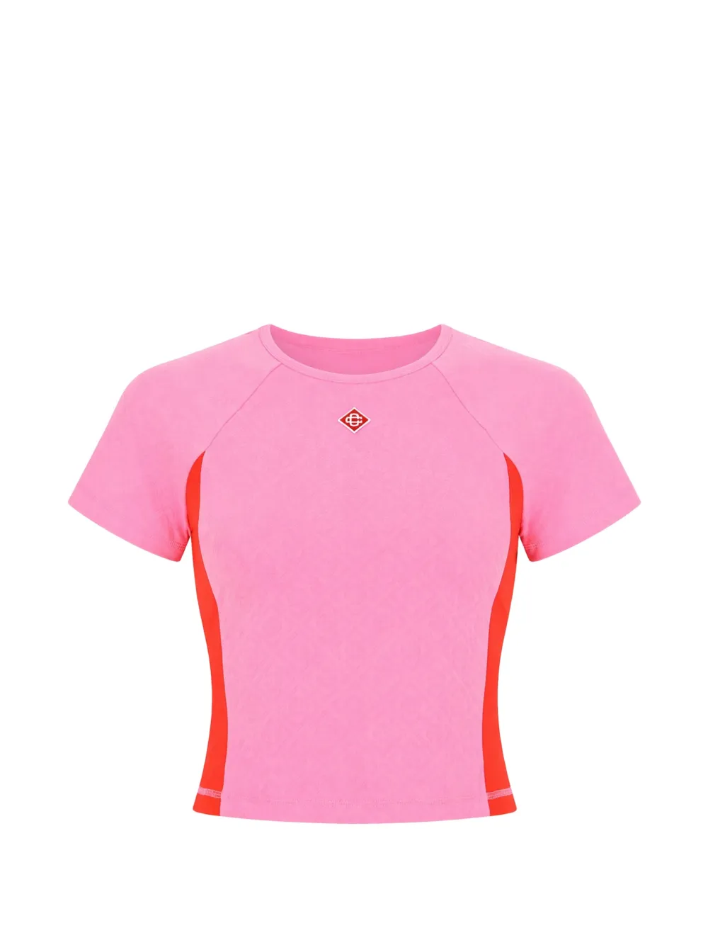 Casablanca logo-patch T-shirt - Rosa