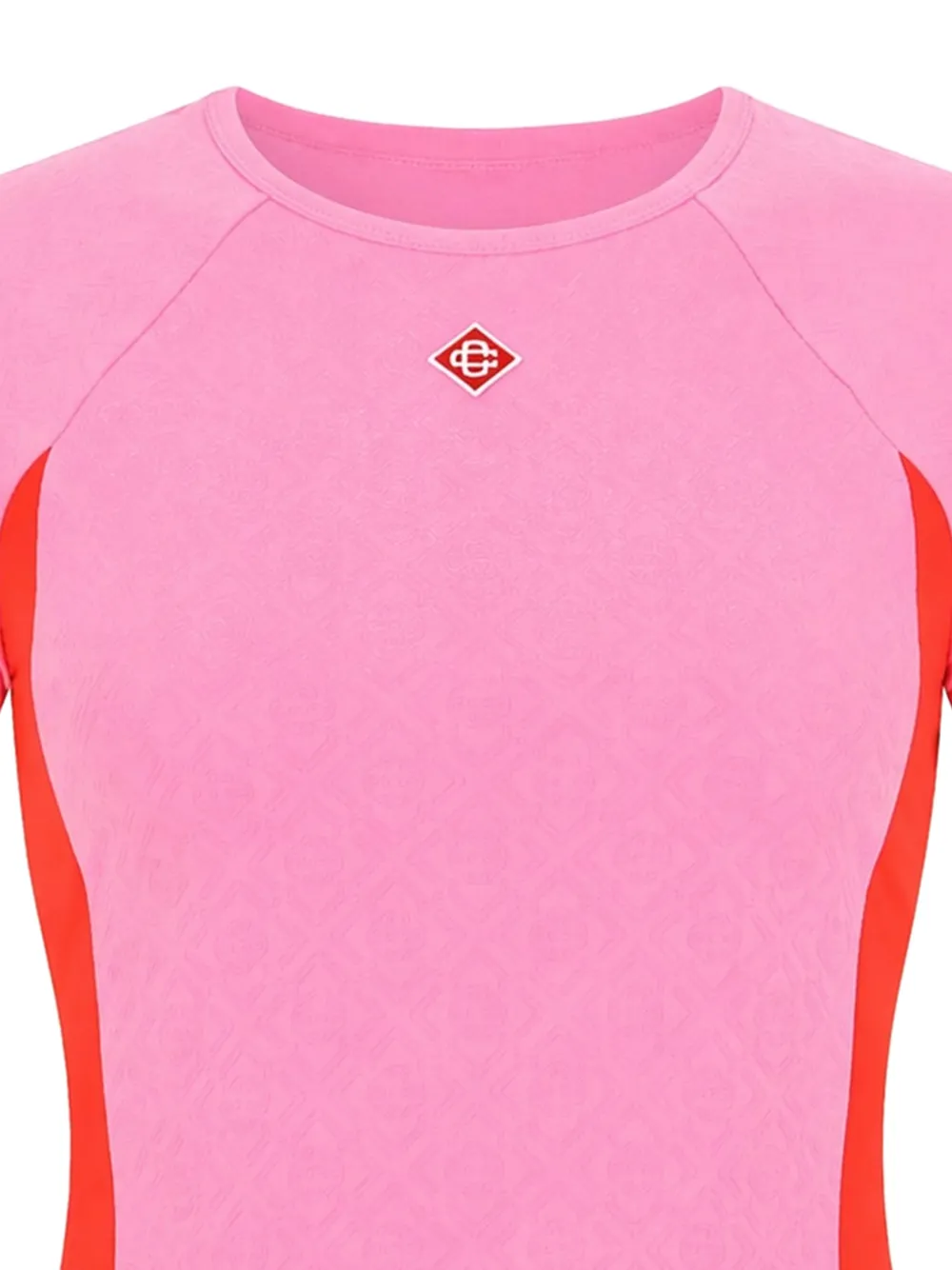 Casablanca T-shirt met logopatch Roze