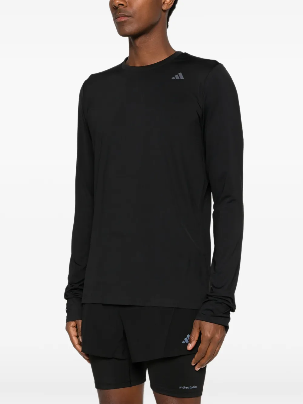 adidas x Entire Studios T-shirt met lange mouwen en logoprint Zwart